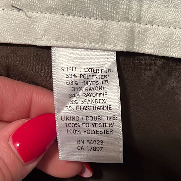 Banana Republic Women's Brown Martin Fit Straight Leg Trouser Pants Size 6 Long - Picture 7 of 7